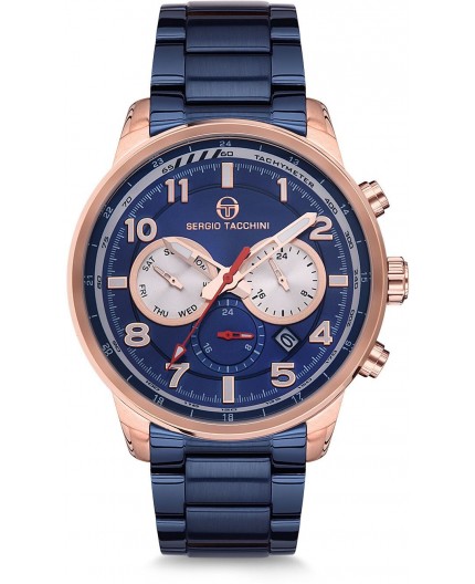 Montre Sergio Tacchini homme bracelet métal argenté Montre Sergio Tacchini homme bracelet métal argenté