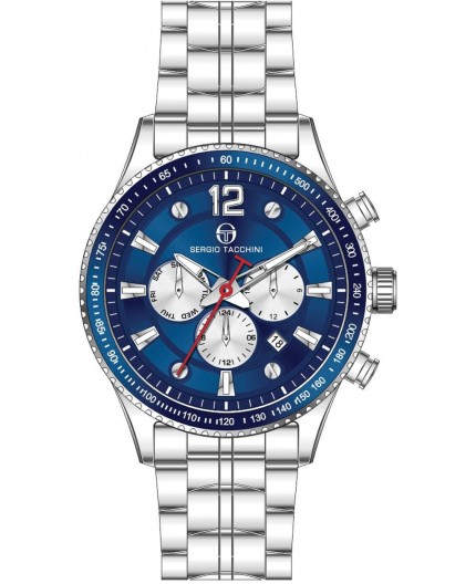 Montre Sergio Tacchini homme bracelet métal argenté Montre Sergio Tacchini homme bracelet métal argenté