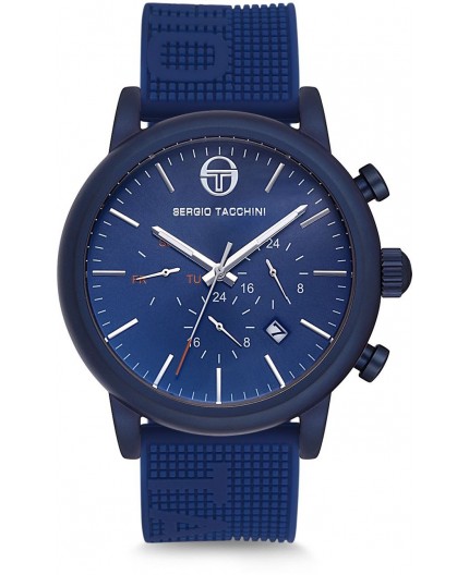 Montre Sergio Tacchini homme bracelet silicone bleu Montre Sergio Tacchini homme bracelet silicone bleu