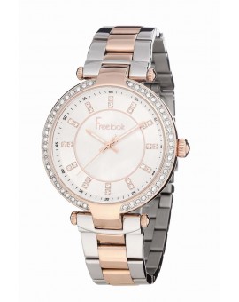 Montre Freelook femme bracelet acier rosé