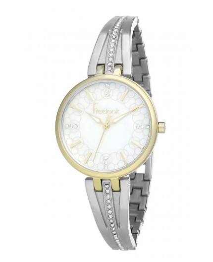 Montre Freelook femme bracelet acierbicolor