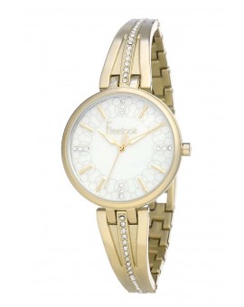 Montre Freelook femme bracelet acier doré