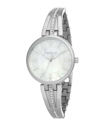 Montre Freelook femme bracelet acier argenté