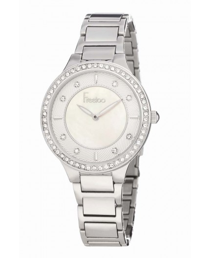 Montre Freelook femme bracelet acier argenté