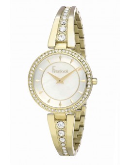 Montre Freelook femme bracelet acier doré