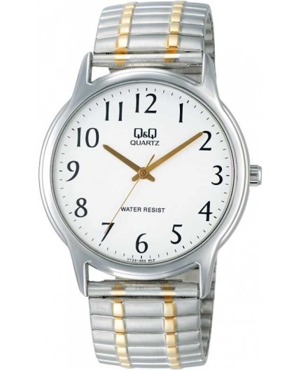 MONTRE Q&Q BY CITIZEN METAL ELASTIQUE BICOLORE Montre Q&Q homme bracelet extensible