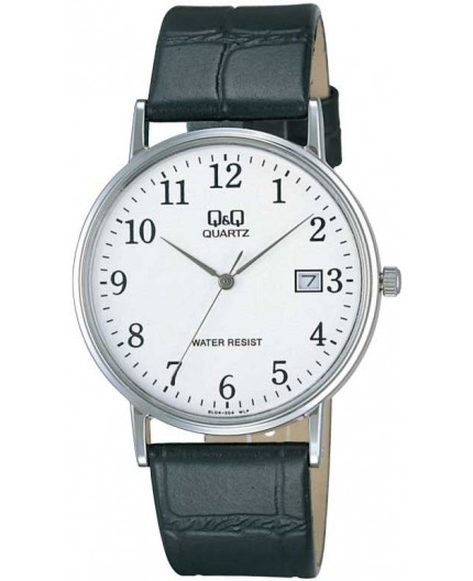 Montre Q&Q homme bracelet cuir date