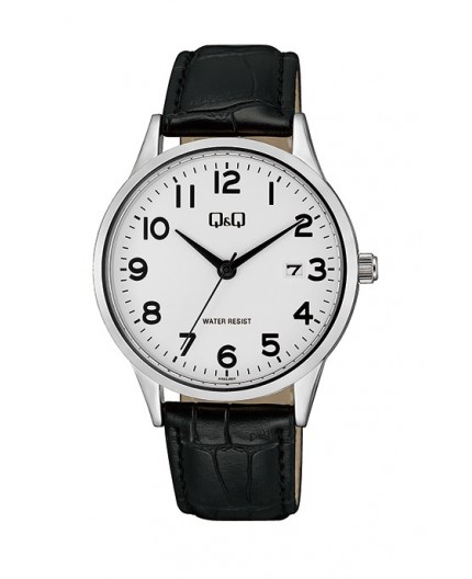 Montre Q&Q Homme cuir noir 