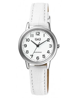 Montre Q&Q femme Cuir  blanc