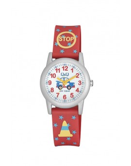 Montre Q&Q Enfant bracelet résine rouge