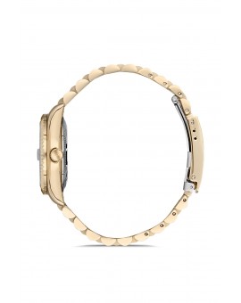 Montre femme bracelet doré dateur