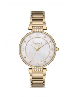 Montre femme bracelet métal doré
