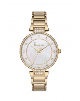 Montre femme bracelet métal doré