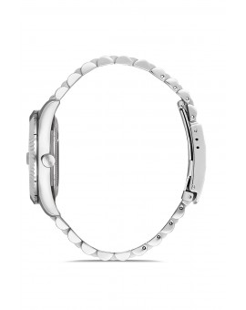 Montre femme bracelet métal dateur