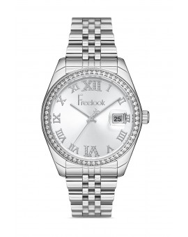 Montre femme bracelet métal dateur