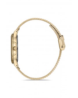 Montre femme bracelet milanais doré