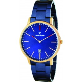 MONTRE DANIEL KLEIN HOMME Montre plate pour homme avec dateur Daniel Klein diamètre 4 cm, garantie 2 ans.