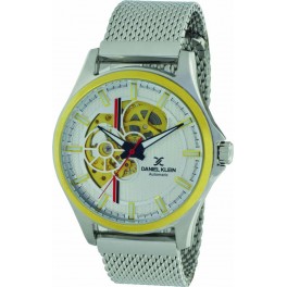 MONTRE DANIEL KLEIN HOMME Montre homme automatique fond et cadran transparent Daniel Klein diamètre 4 cm, garantie 2 ans.