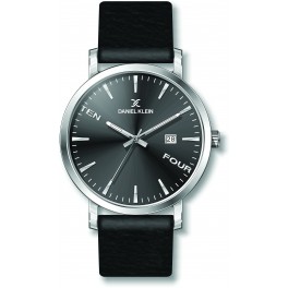 MONTRE DANIEL KLEIN HOMME CUIR Montre plate pour homme avec dateur Daniel Klein diamètre 4 cm, garantie 2 ans.Modèle en bracelet cuir véritable.