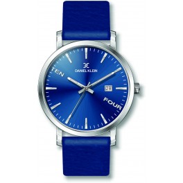 MONTRE DANIEL KLEIN HOMME CUIR Montre plate pour homme avec dateur Daniel Klein diamètre 4 cm, garantie 2 ans.Modèle en bracelet cuir véritable.