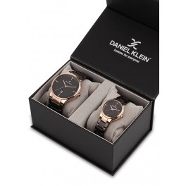 COFFRET DANIEL KLEIN 2 MONTRES (Homme et femme) Montre homme et femme dateur Daniel Klein, garantie 2 ans.
