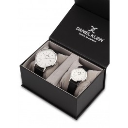 COFFRET DANIEL KLEIN 2 MONTRES (Homme et femme) Montre homme et femme dateur Daniel Klein, garantie 2 ans.