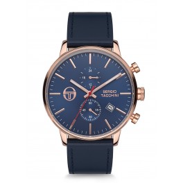 MONTRE SERGIO TACCHINI HOMME CUIR BLEU SERGIO TACCHINI CUIR BLEUE