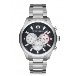 MONTRE SERGIO TACCHINI METAL 3 COMPTEURS SERGIO TACCHINI METAL 3 CPTRS
